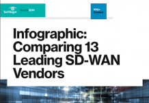 Infographic Comparing 13 Leading SD WAN Vendors