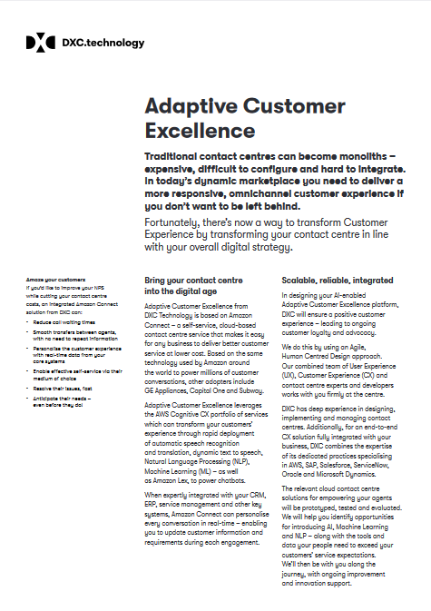Adaptive Customer