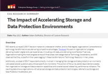 The Impact of Accelerating Storage and Data Protection Environments
