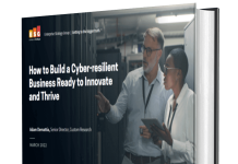 ESG: How to Build a Cyber-resilient Business Ready to Innovate and Thrive ESG How to Build a Cyber-resilient Business Ready to Innovate and Thrive