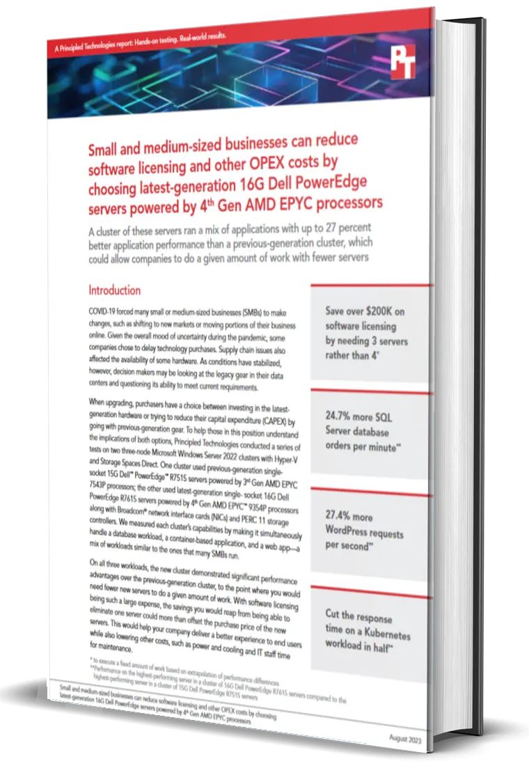 Dell PowerEdge R7615 SMB performance