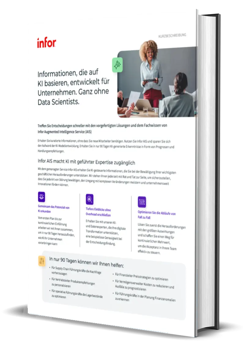 Informationen, die auf KI basieren, entwickelt für Unternehmen. Ganz ohne Data Scientists.