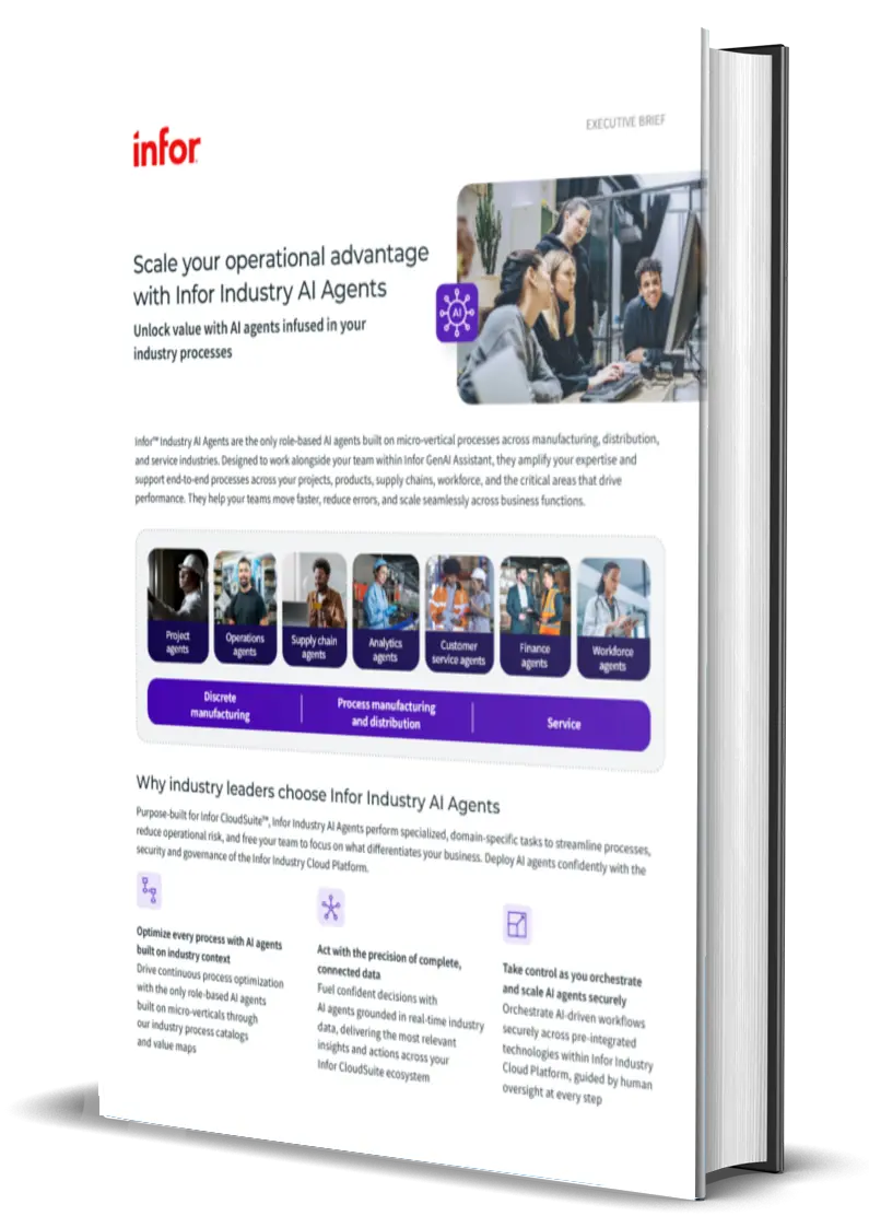 Scale your operational advantage with Infor Industry AI Agents